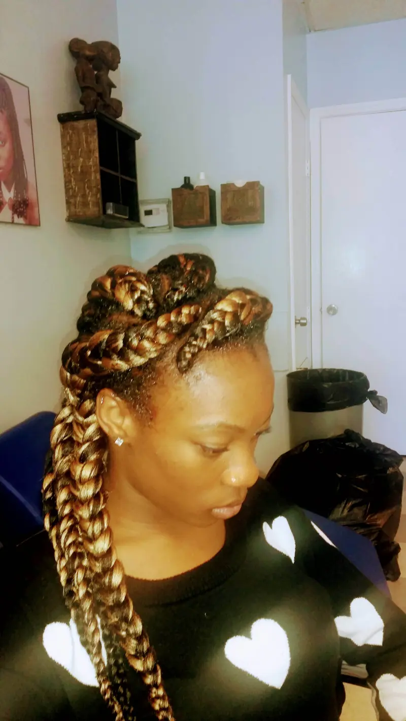 Goddess Braids hairstyle by Isa's African Hair Braiding in Savannah, GA (photo 31)