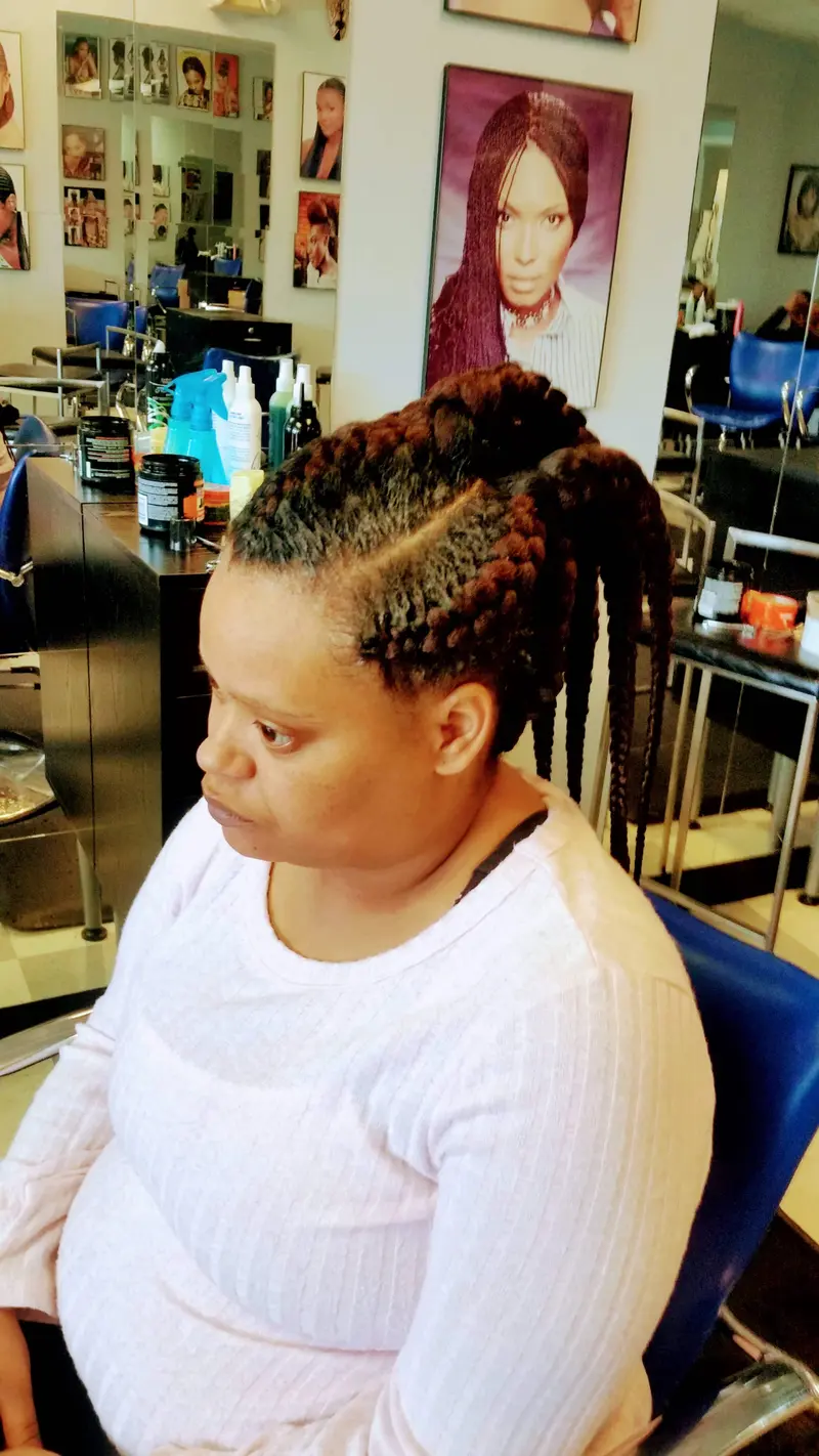 Goddess Braids hairstyle by Isa's African Hair Braiding in Savannah, GA (photo 27)