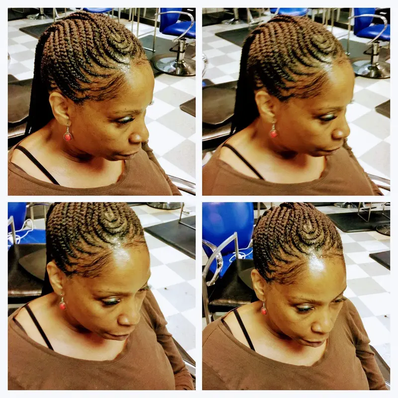 Cornrows hairstyle by Isa's African Hair Braiding in Savannah, GA (photo 91)