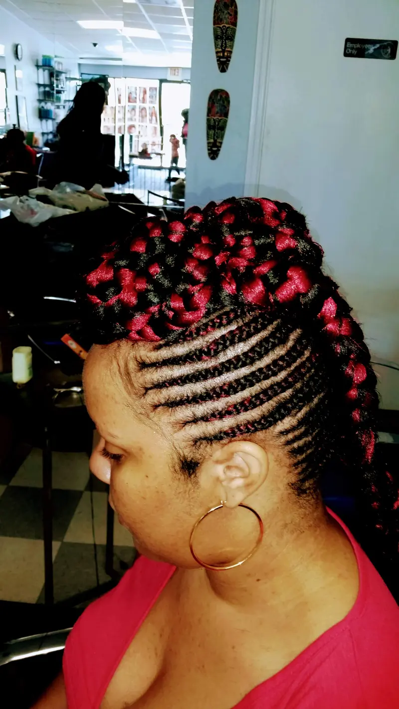 Cornrows hairstyle by Isa's African Hair Braiding in Savannah, GA (photo 87)