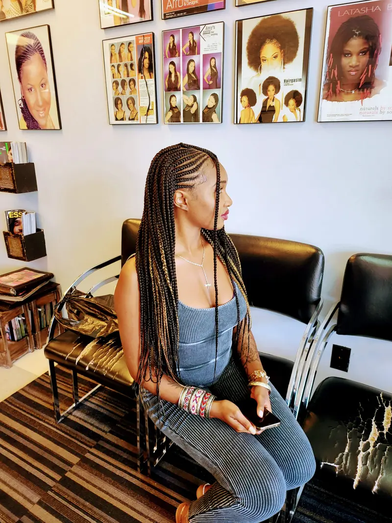 Cornrows hairstyle by Isa's African Hair Braiding in Savannah, GA (photo 69)