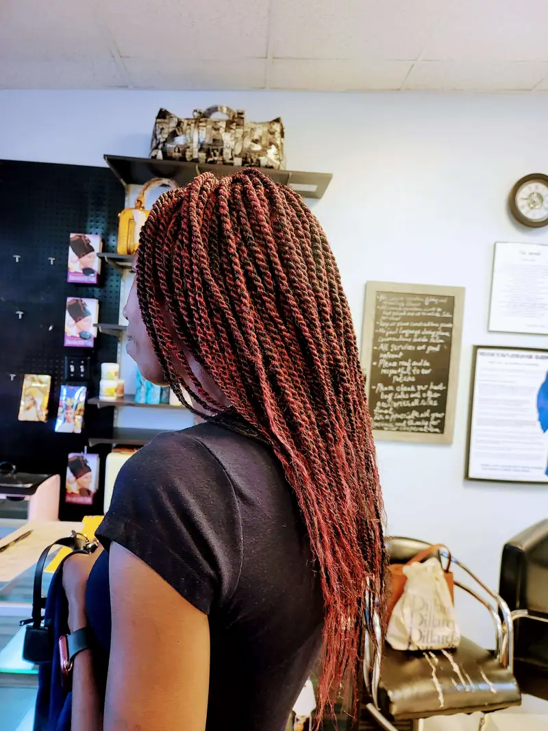 Twists hairstyle by Isa's African Hair Braiding in Savannah, GA (photo 4)