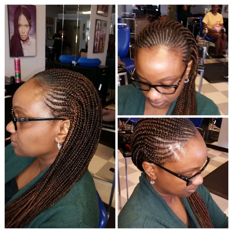 Cornrows hairstyle by Isa's African Hair Braiding in Savannah, GA (photo 68)