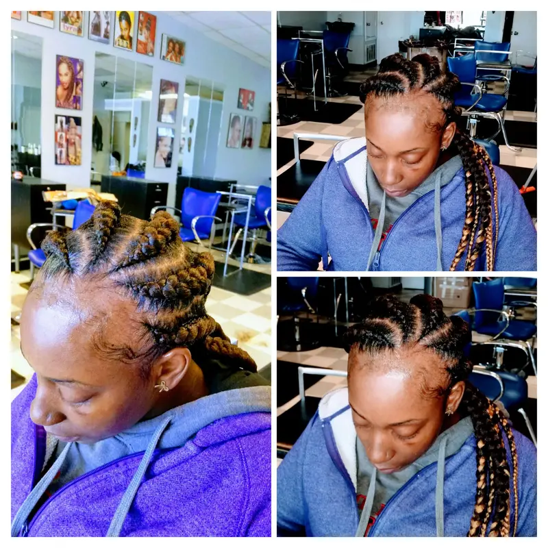 Cornrows hairstyle by Isa's African Hair Braiding in Savannah, GA (photo 64)