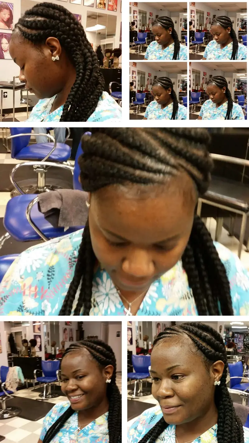 Cornrows hairstyle by Isa's African Hair Braiding in Savannah, GA (photo 58)
