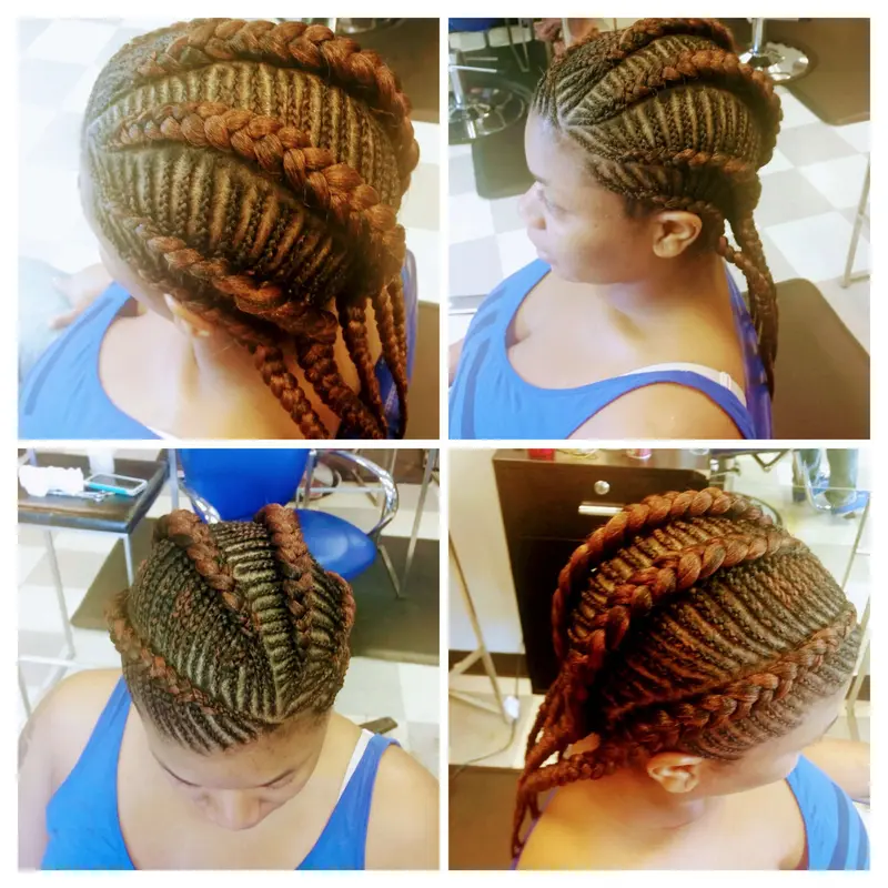 Cornrows hairstyle by Isa's African Hair Braiding in Savannah, GA (photo 57)