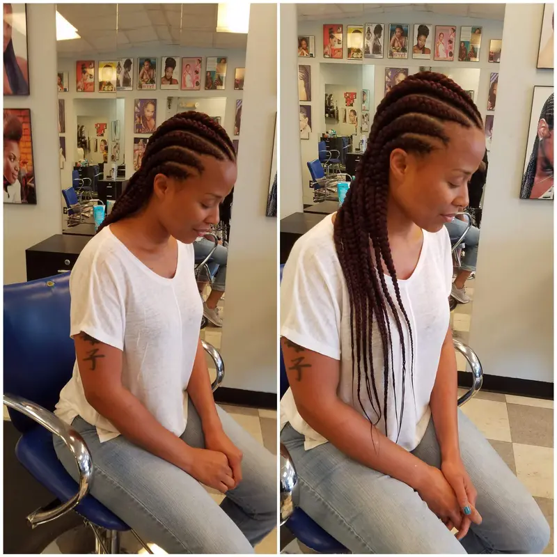 Cornrows hairstyle by Isa's African Hair Braiding in Savannah, GA (photo 53)