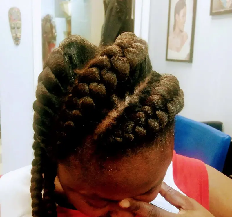 Goddess Braids hairstyle by Isa's African Hair Braiding in Savannah, GA (photo 12)